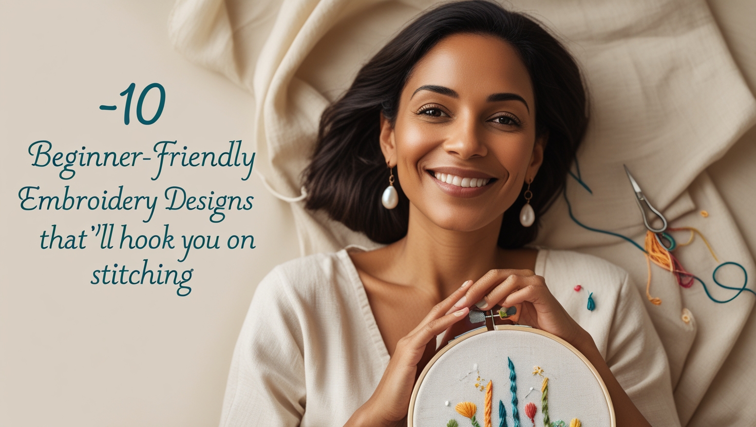 10 Beginner-Friendly Embroidery Designs That’ll Hook You on Stitching
