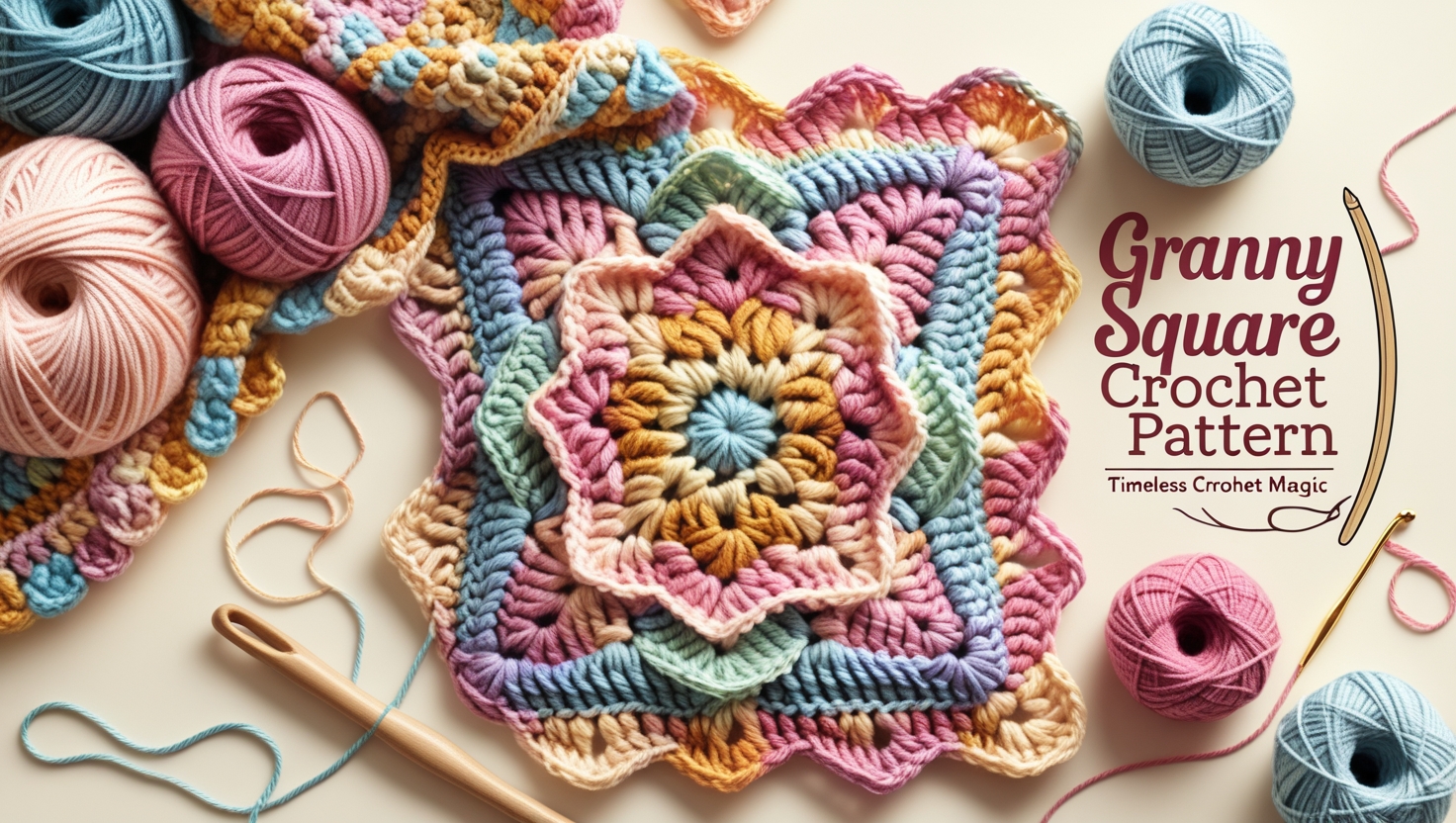 Granny Square Crochet Pattern