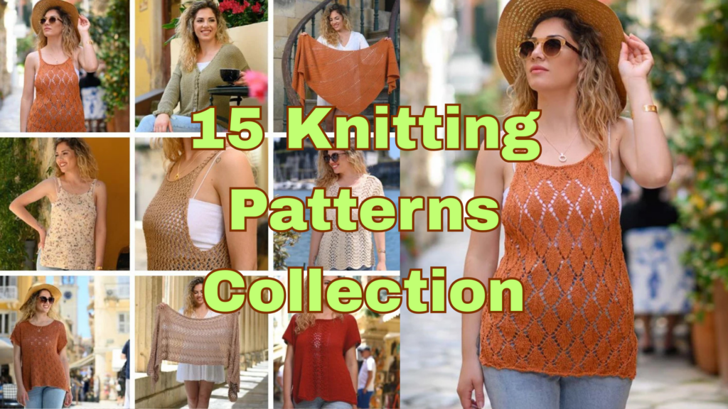 Pattern 15 15 Knitting Patterns Collection: Cable Sweaters, Lace Tops & Cardigans ...