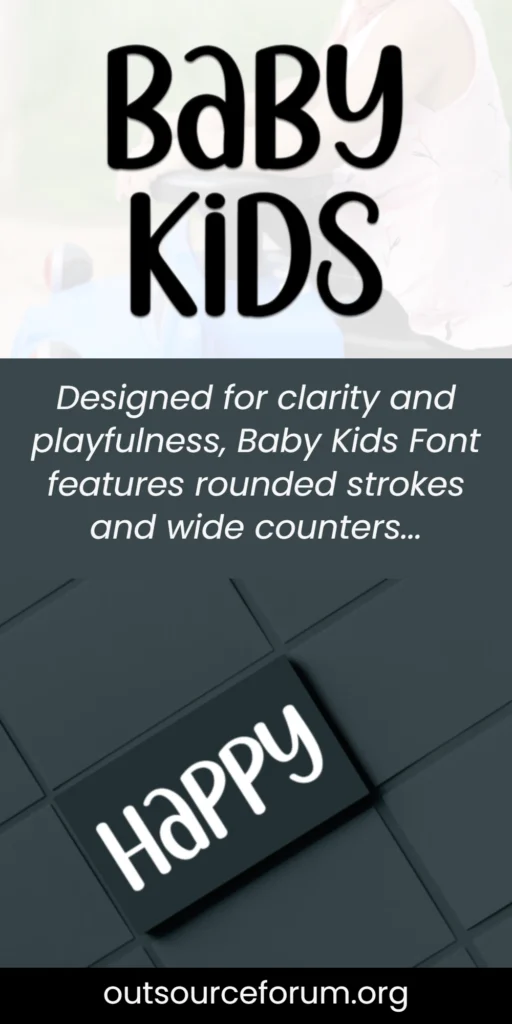 Baby Kids Font