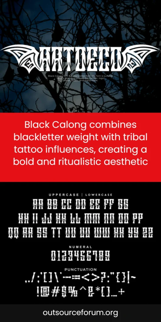 Black Calong Font