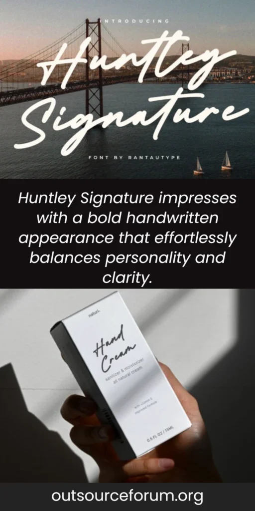 Huntley Signature Font