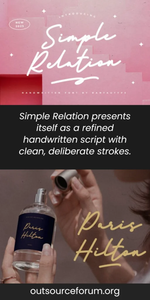 Simple Relation Font