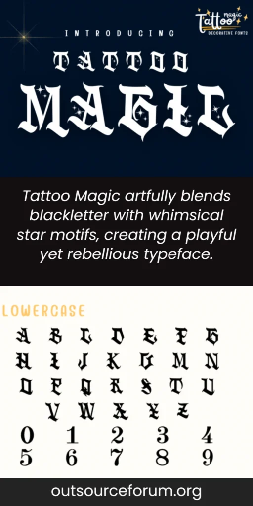 Tattoo Magic Font