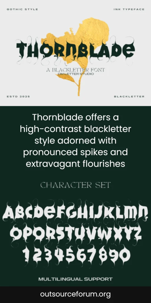 Thornblade Font