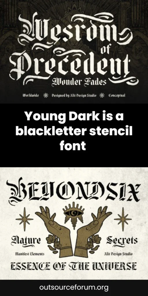 Young Dark Font