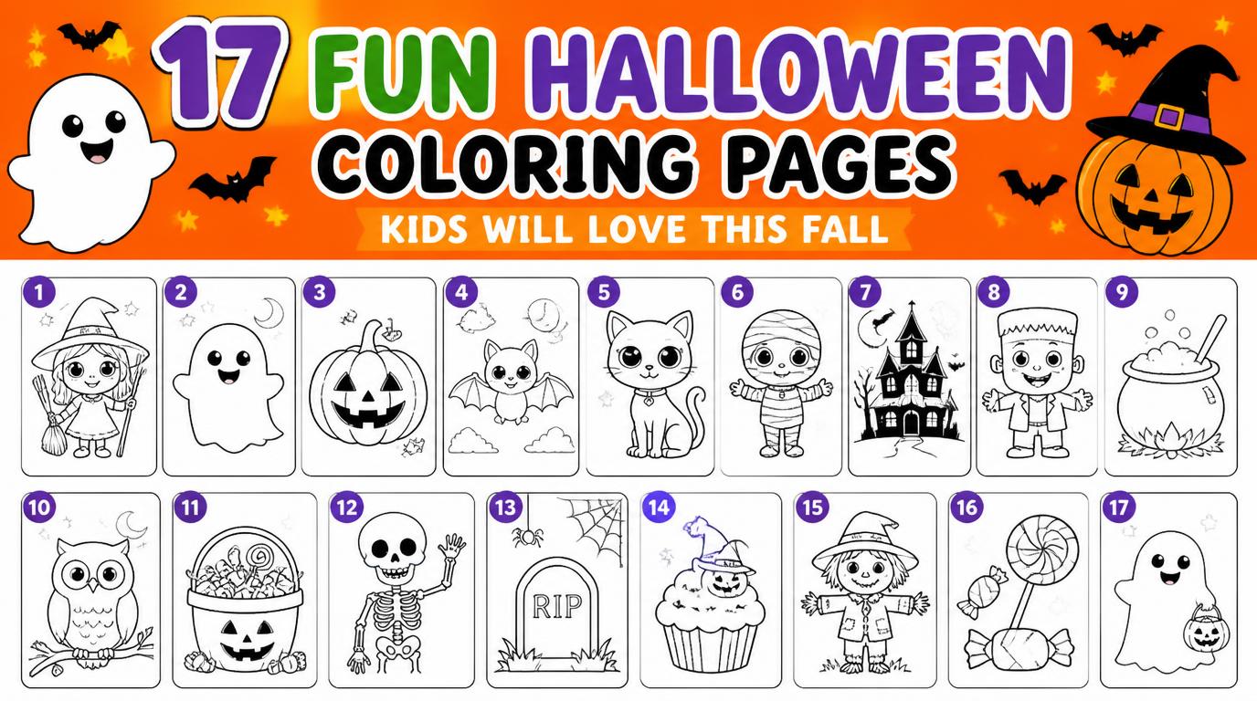 17 Fun Halloween Coloring Pages Kids Will Love This Fall