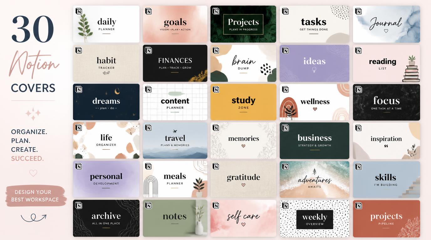 30 Best Aesthetic Notion Covers to Style Your Workspace