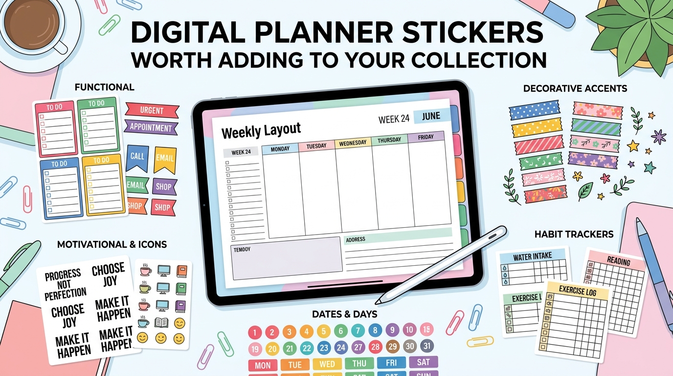 Digital Planner Stickers Worth Adding to Your Collection