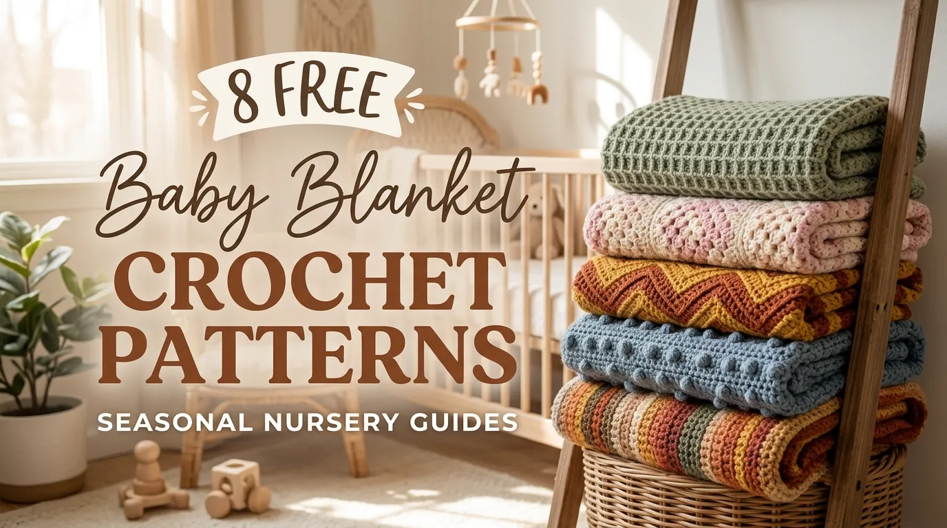 8 Free Baby Blanket Crochet Patterns: Seasonal Nursery Guides